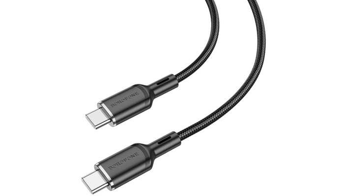 Дата кабель Borofone BX90 Cyber USB to Type-C (1m) Black - фото