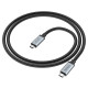 Дата кабель Hoco US06 Type-C to Type-C 100W USB3.2 20Gbps (2m) Black - фото