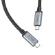Дата кабель Hoco US05 Type-C to Type-C 100W USB4 40Gbps (1m) Black - фото