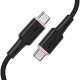 Дата кабель Acefast C2-03 USB-C to USB-C zinc alloy silicone (1.2m) Black - фото