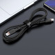 Дата кабель Acefast C2-03 USB-C to USB-C zinc alloy silicone (1.2m) Black - фото