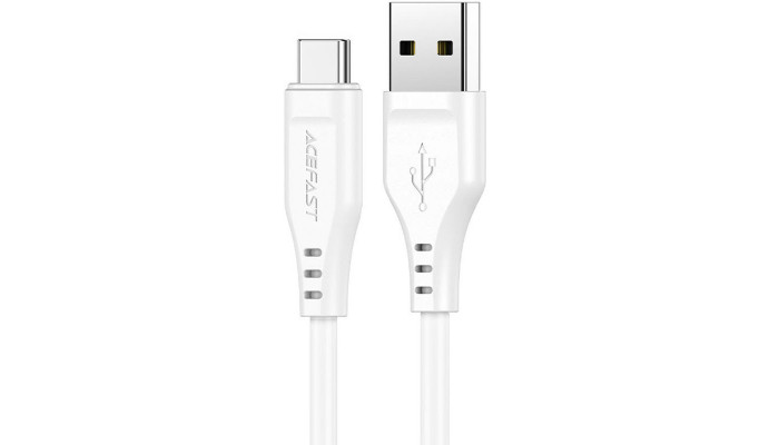 Дата кабель Acefast C3-04 USB-A to USB-C TPE (1.2m) White - фото