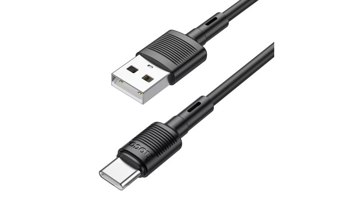 Дата кабель Hoco X83 Victory USB to Type-C (1m) Black - фото