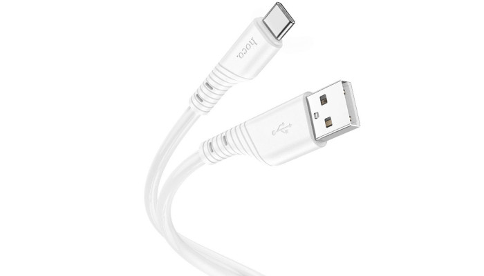 Дата кабель Hoco X97 Crystal color USB to Type-C (1m) White - фото