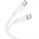 Дата кабель Hoco X97 Crystal color Type-C to Type-C 60W (1m) White