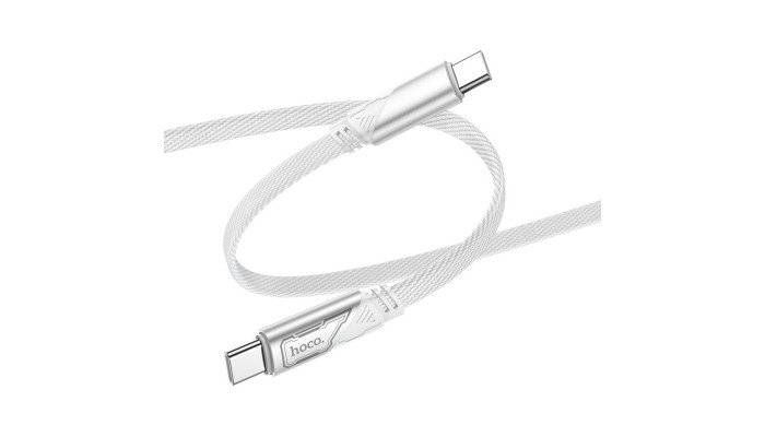 Дата кабель Hoco U119 Machine charging data Type-C to Type-C 60W (1.2m) Gray - фото