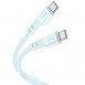 Дата кабель Hoco X97 Crystal color Type-C to Type-C 60W (1m) Light blue