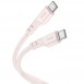Дата кабель Hoco X97 Crystal color Type-C to Type-C 60W (1m) Light pink