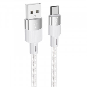 Дата кабель Hoco X99 Crystal Junction USB to Type-C (1m) Gray