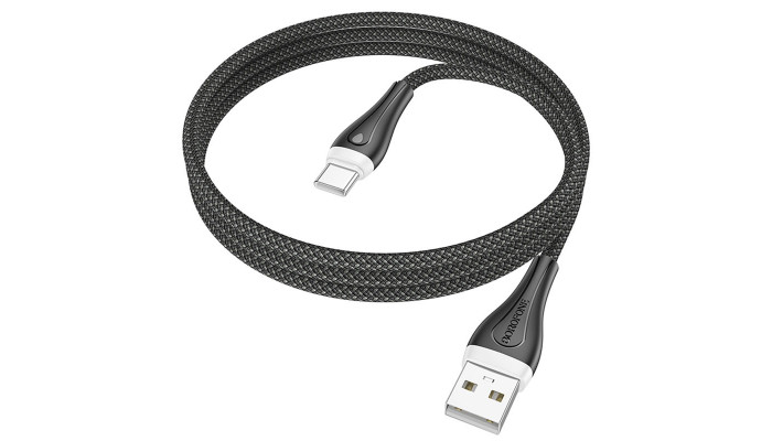 Дата кабель Borofone BX100 Advantage USB to Type-C (1m) Black - фото