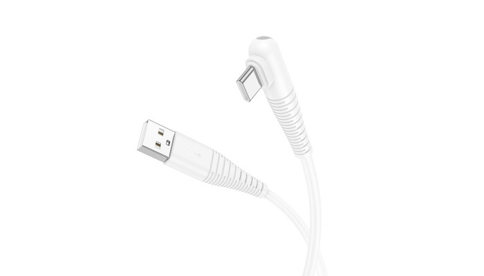 Дата кабель Borofone BX105 Corriente USB to Type-C (1m) White - фото