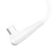 Дата кабель Borofone BX105 Corriente USB to Type-C (1m) White - фото