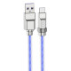 Дата кабель Hoco U113 Solid 100W USB to Type-C (1m) Blue - фото