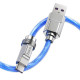 Дата кабель Hoco U113 Solid 100W USB to Type-C (1m) Blue - фото