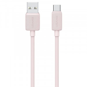 Дата кабель USAMS US-SJ688 USB to Type-C 3A KY Series (1m) Pink