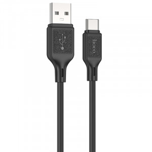 Дата кабель Hoco X90 Cool silicone USB to Type-C (1m) Black