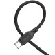 Дата кабель Hoco X90 Cool silicone USB to Type-C (1m) Black - фото