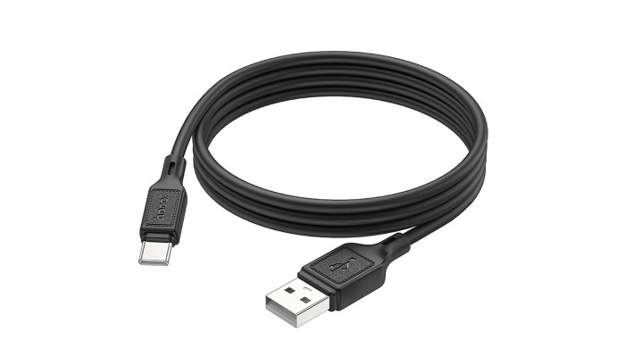 Дата кабель Hoco X90 Cool silicone USB to Type-C (1m) Black - фото