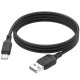 Дата кабель Hoco X90 Cool silicone USB to Type-C (1m) Black - фото