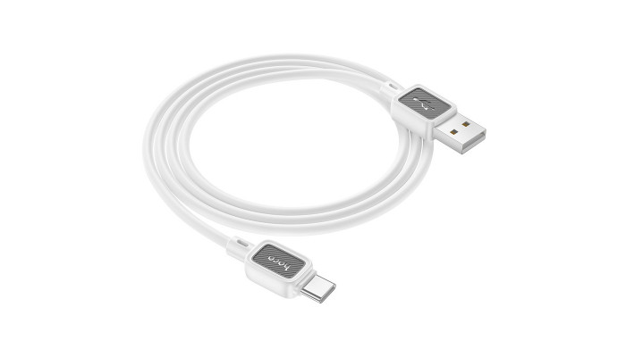 Дата кабель Hoco X108 Benefit USB to Type-C 3A (1m) White - фото