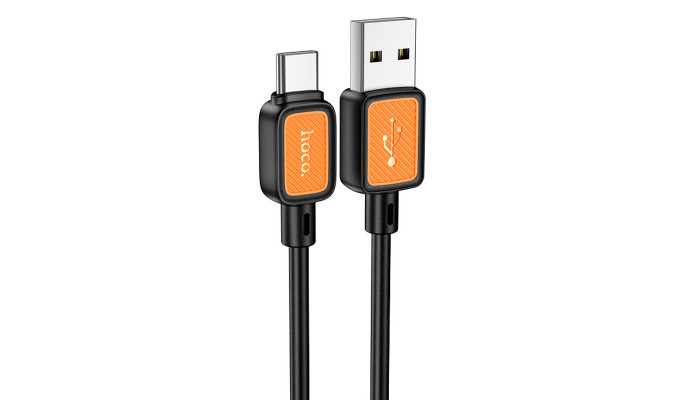 Дата кабель Hoco X108 Benefit USB to Type-C 3A (1m) Black - фото