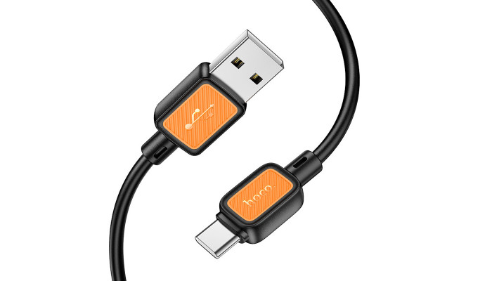 Дата кабель Hoco X108 Benefit USB to Type-C 3A (1m) Black - фото