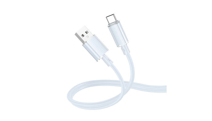 Дата кабель Borofone BX112 Lemon USB to Type-C 3.0A (1m) Blue - фото