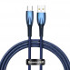 Дата кабель Baseus Glimmer Series Fast Charging Data Cable USB to Type-C 100W 1m (CADH00040) Blue