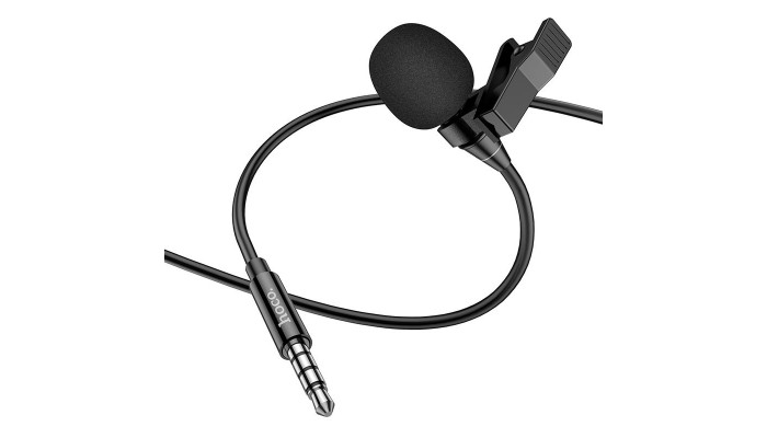 Мікрофон петличний Hoco L14 3,5mm Чорний - фото