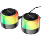 Беспроводная колонка Borofone BP12 Colorful BT wired 2-in-1 computer speaker Black - фото
