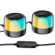 Бездротова колонка Borofone BP12 Colorful BT wired 2-in-1 computer speaker Black - фото