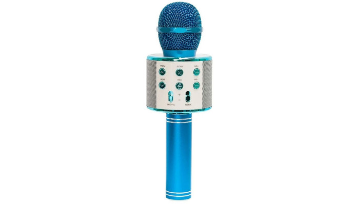 Караоке Мікрофон-колонка WS858 Blue - фото