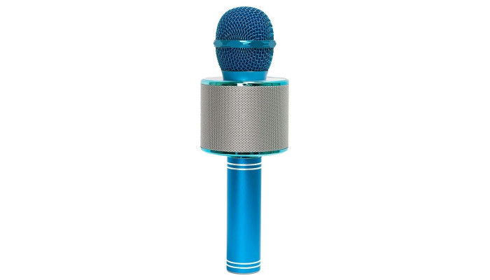 Караоке Мікрофон-колонка WS858 Blue - фото
