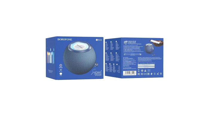 Портативна колонка Borofone BR23 Sound ripple sports Dark blue - фото