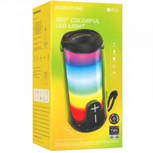 Портативная колонка Borofone BR33 Pulse color sports Black