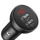 Автомобильное зарядное устройство Baseus Digital Display Dual USB 4.8A Car Charger 24W (CCBX) tarnish - фото