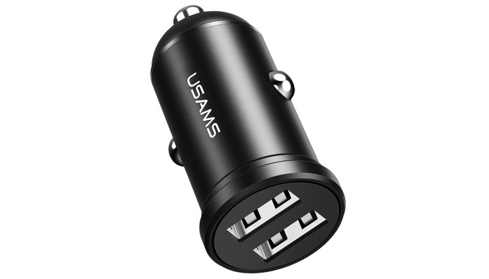 Автомобильное зарядное устройство Usams US-CC114 C20 Dual USB Mini Черный - фото