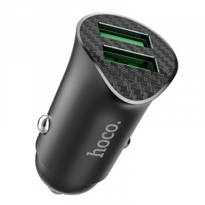 Автомобильное зарядное устройство Hoco Z39 QC3.0 (2USB) Черный