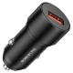 Автомобільний зарядний пристрій Borofone BZ19A QC3.0 + Micro-USB Black - фото