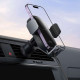 Автотримач з БЗП Baseus LightChaser Wireless Charging Electric Car Mount 15W (C40355900121-00) Black - фото