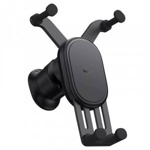 Автодержатель с Беспроводное зарядное устройство Baseus Stable Gravitational Car Mount Pro 15W (Air Outlet Version) (SUWX03) Black