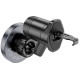Автодержатель с Беспроводное зарядное устройство Hoco HW6 Vision metal magnetic (air outlet) Black / Metal gray - фото