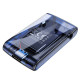 Bluetooth аудіо ресивер Hoco E66 Transparent discovery edition Dark blue - фото