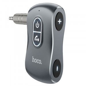 Bluetooth аудіо ресивер Hoco E73 Tour Car Metal gray