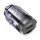 Автомобильное зарядное устройство Borofone BZ29 Ray PD30W (1C) Transparent purple - фото