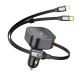 Автомобильное зарядное устройство Hoco NZ13 Clever PD30W with telescopic cable Type-C to Lightning Black - фото