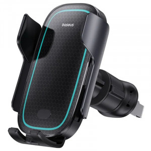 Автодержатель с Беспроводное зарядное устройство Baseus Milky Way Pro Wireless Charging Electric Car Mount 15W (C40357000111-0) Cluster Black