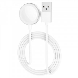 Беспроводное зарядное устройство Hoco CW39 Wireless charger for iWatch (USB) White