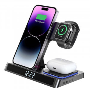 Беспроводное зарядное устройство WIWU Wi-W006 5 in 1 wireless charger Black