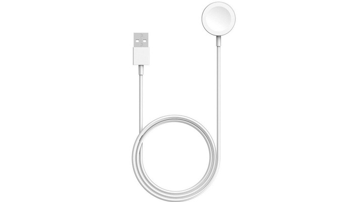 Беспроводное зарядное устройство Magnetic Fast Charger to USB-C Cable for Apple Watch (AAA) (box) White - фото